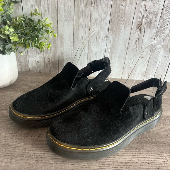 Dr. Martens Carlson Slingback Black Suede Mules Men’s 5, Women’s 6 - Picture 4 of 7